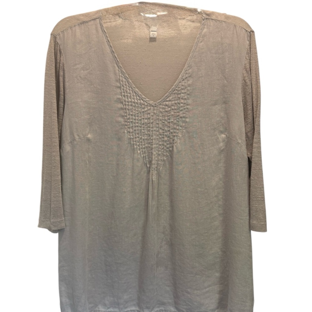 J. Jill Women's Beige V-Neck Top